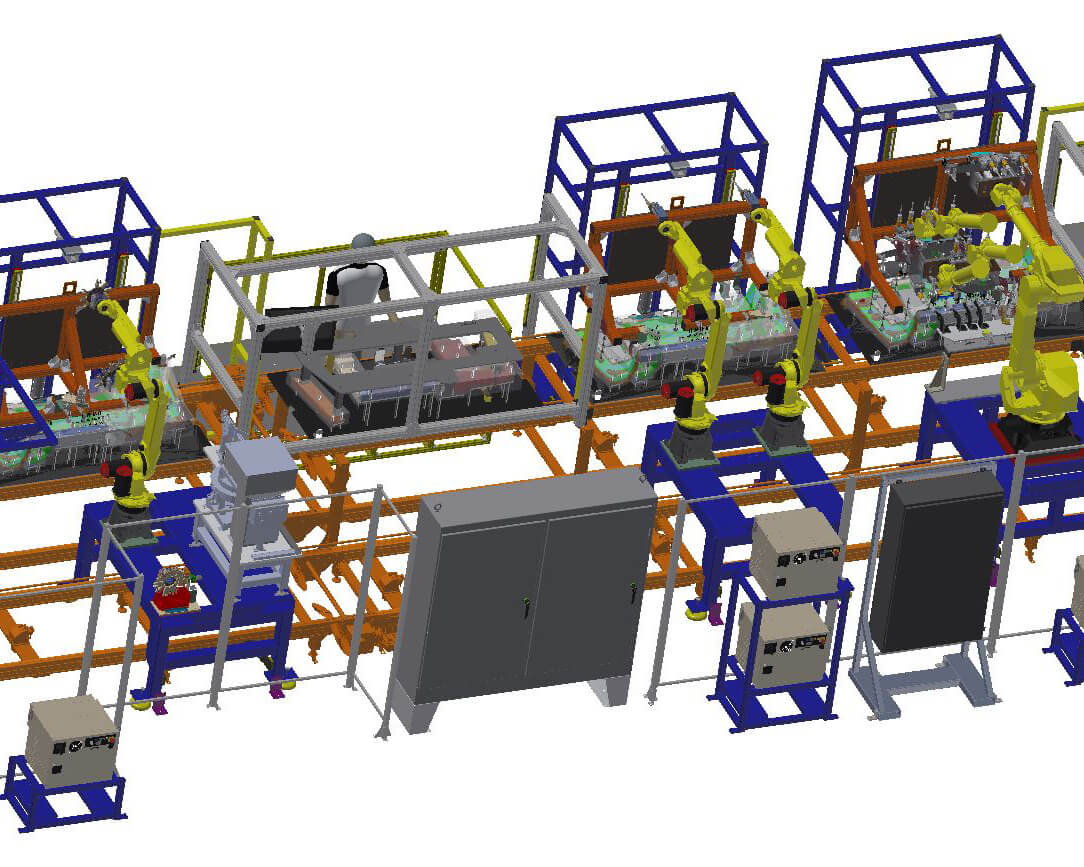 8129---ISO-VIEW Our automation solutions in Chesterfield, Michigan include conveyor system automation, fascia assembly, welding, wrapping, robotics and more.