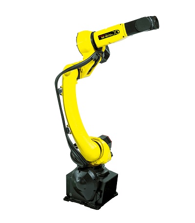 FANUC’s M-10iD/12, shown here, boasts a 12kg payload, six axes, and a 1,441 mm reach. It is one of many robots we can integrate to create welding automation solutions for our customers. (FANUCAmerica.com image) 